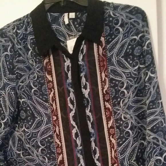 Cato Tops - NWT Cato's  sheer polyester tunic size Large